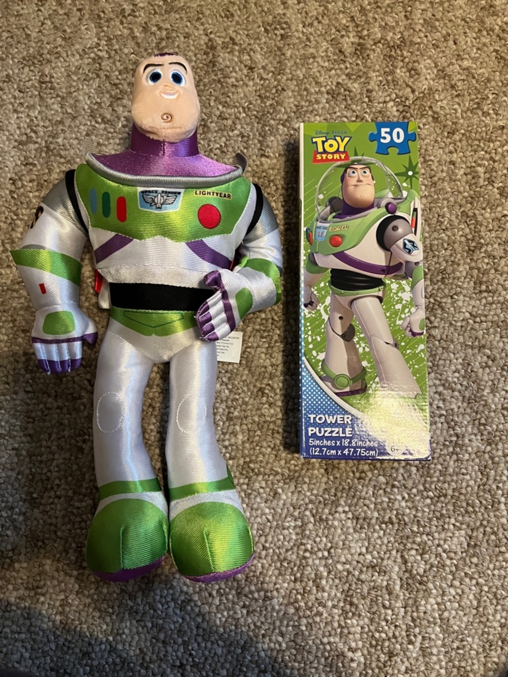 Buzz Lightyear Plush and puzzle